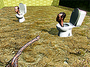 Python Snake Kill Skibidi Toilet Backrooms