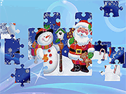 Santa Claus and Snowman Jigsaw