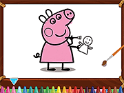 Peppa Pig Family Coloring
