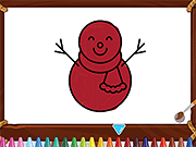 Happy Snowman Coloring