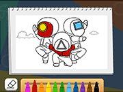 Squid Coloring Book