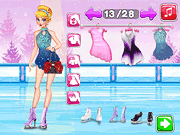 Princess Iceskates Winter Dress Up