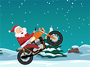 Santa on Wheelie Bike