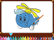 Friendly Airplanes for Kids Coloring