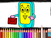 Mobile Phone Coloring Book