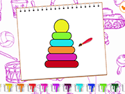 Coloring Book Toy Shop