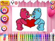 Animal&#39;s Valentine Coloring